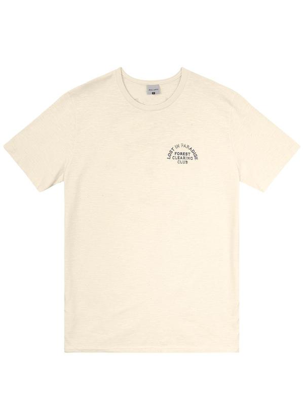 Malwee - Camiseta Off White Tradicional Lost In Paradise