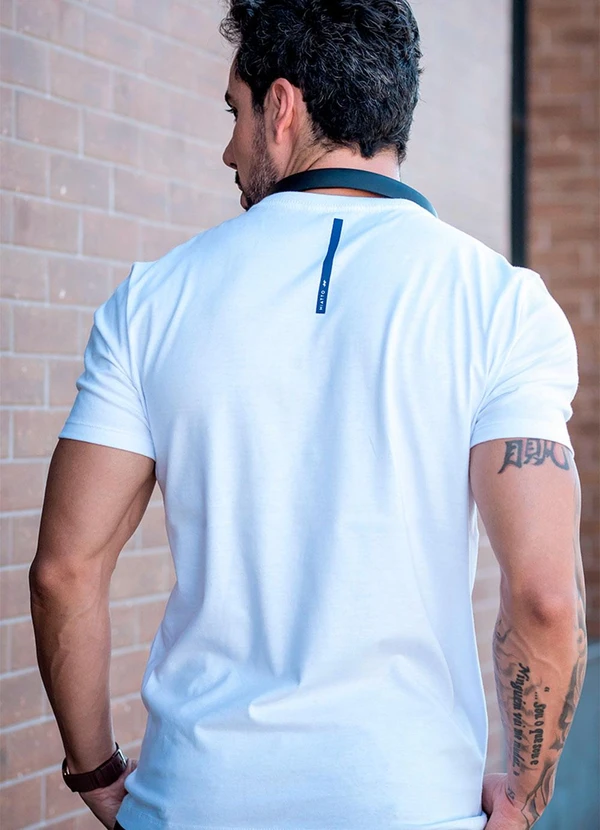 Hiatto Confecção - Camiseta Over Pima  Diversion Masculina Branco 2