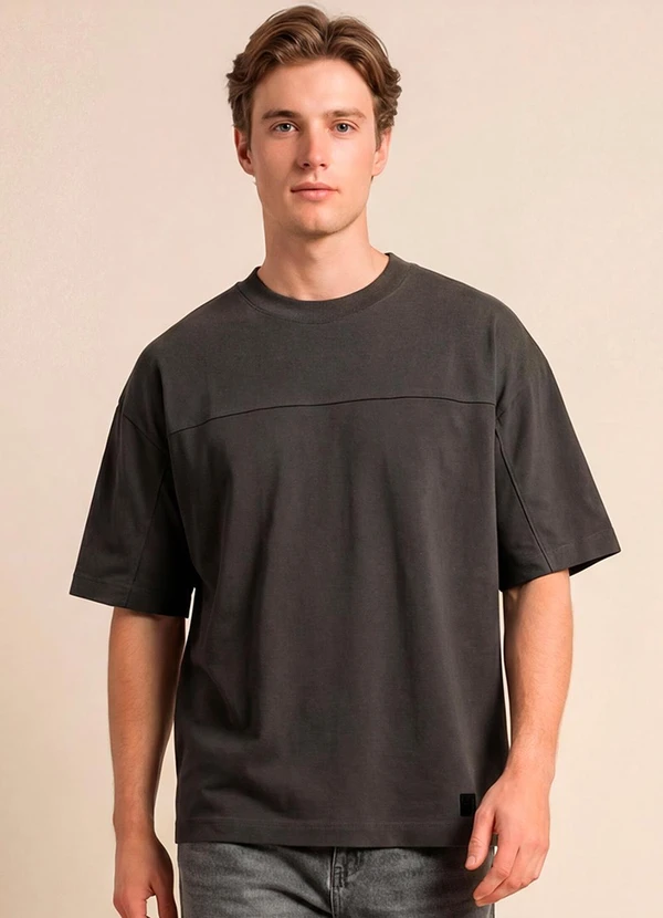 Aurus - Camiseta Overshape Cinza