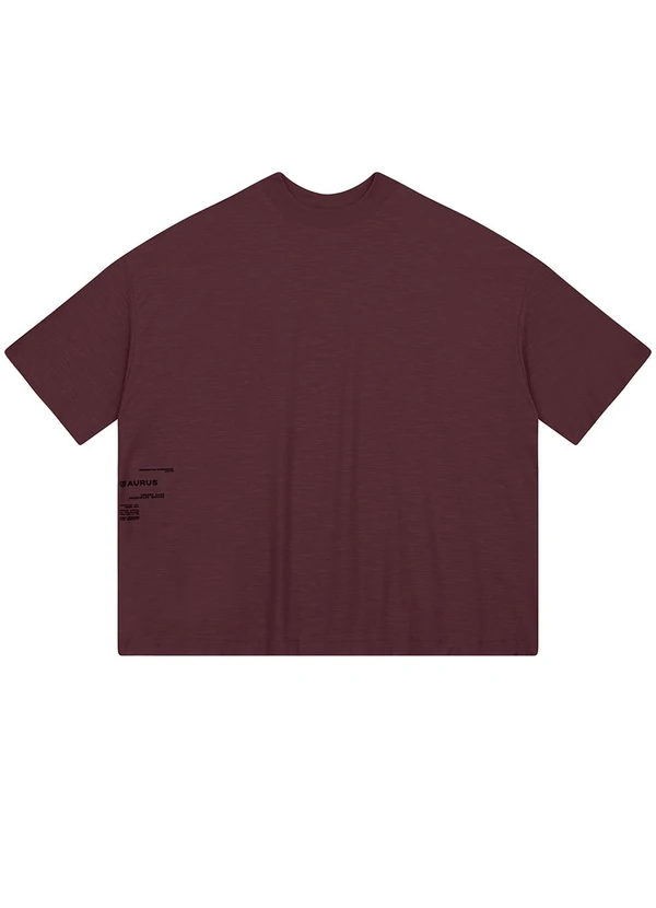Aurus - Camiseta Overshape Vinho