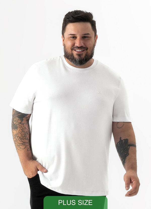 Exco - Camiseta Plus em Algodão Branco