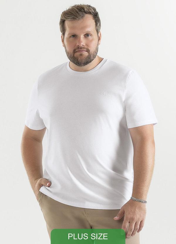 Exco - Camiseta Plus em Algodão Branco