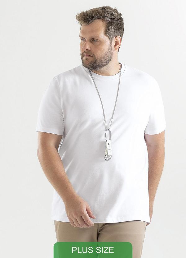 Exco - Camiseta Plus em Algodão Branco