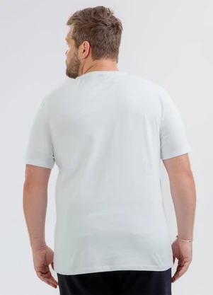 Exco - Camiseta Plus em Algodão Branco - EXCO