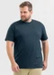 Exco - Camiseta Plus em Algodão Verde Claro - variação: Cinza Médio