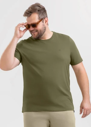 Exco - Camiseta Plus em Algodão Verde - EXCO