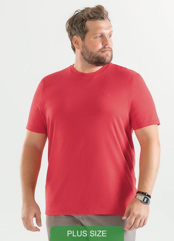 Exco - Camiseta Plus em Algodão Vermelho