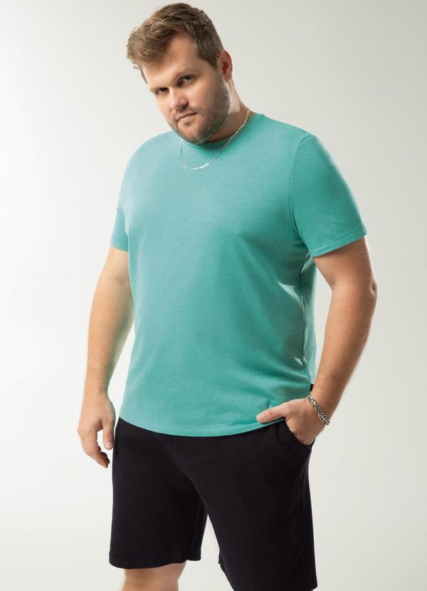 Exco - Camiseta Plus Size Desgin Básico Verde 2