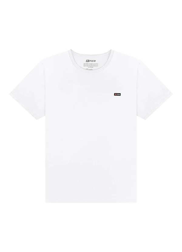 Fico - Camiseta Plus Size em Meia Malha Branco