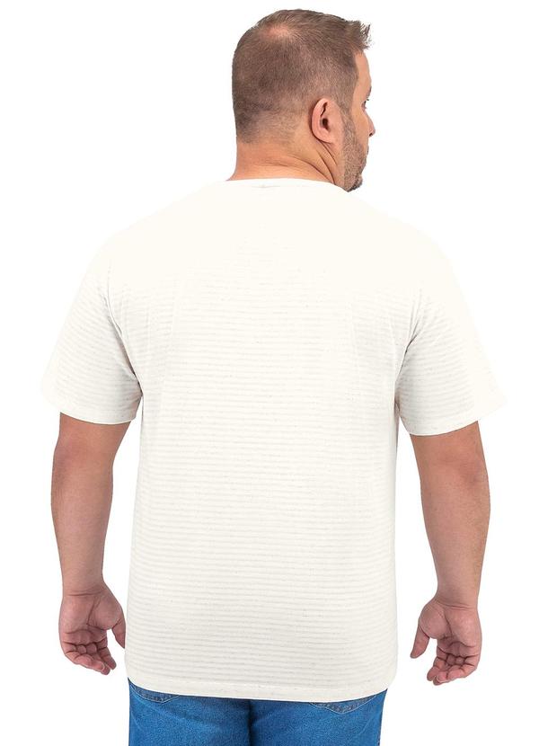 Rovitex - Camiseta Plus Size Masculina Bege 2
