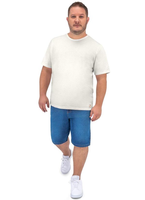 Rovitex - Camiseta Plus Size Masculina Bege 3
