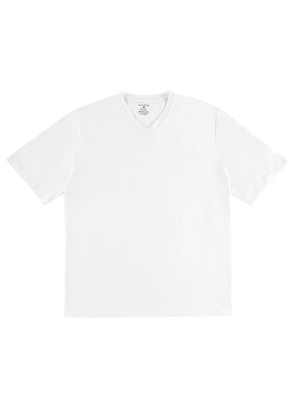 Diametro - Camiseta Plus Size Masculina Branco