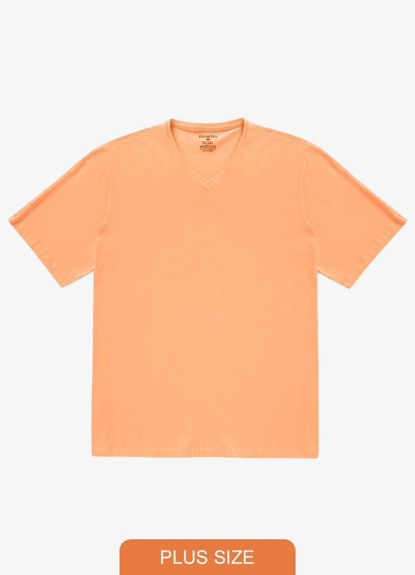 Diametro - Camiseta Plus Size Masculina Laranja
