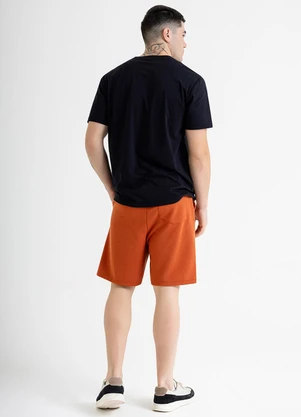 Just Basic - Camiseta Portuguesa Masculina em Meia Malha Azul - JUST BASIC