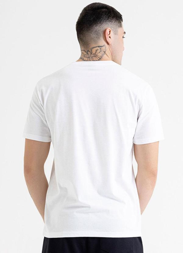 Just Basic - Camiseta Portuguesa Masculina em Meia Malha Branco 2