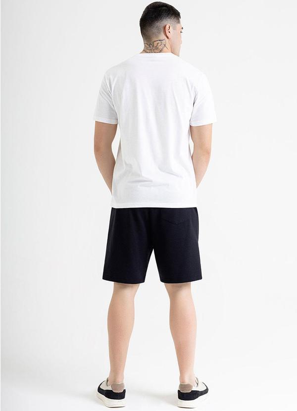 Just Basic - Camiseta Portuguesa Masculina em Meia Malha Branco 4