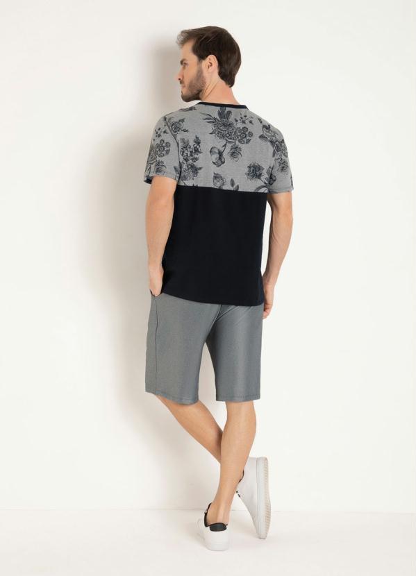 Queima Estoque - Camiseta Preta e Mescla com Recorte 4