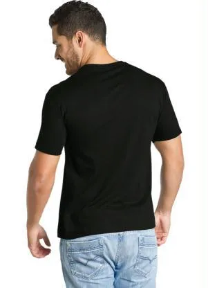 Moda Pop - Camiseta Preta Manga Curta - MODA POP