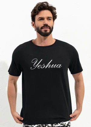 Moda Pop - Camiseta Preto em Malha de Algodão - MODA POP