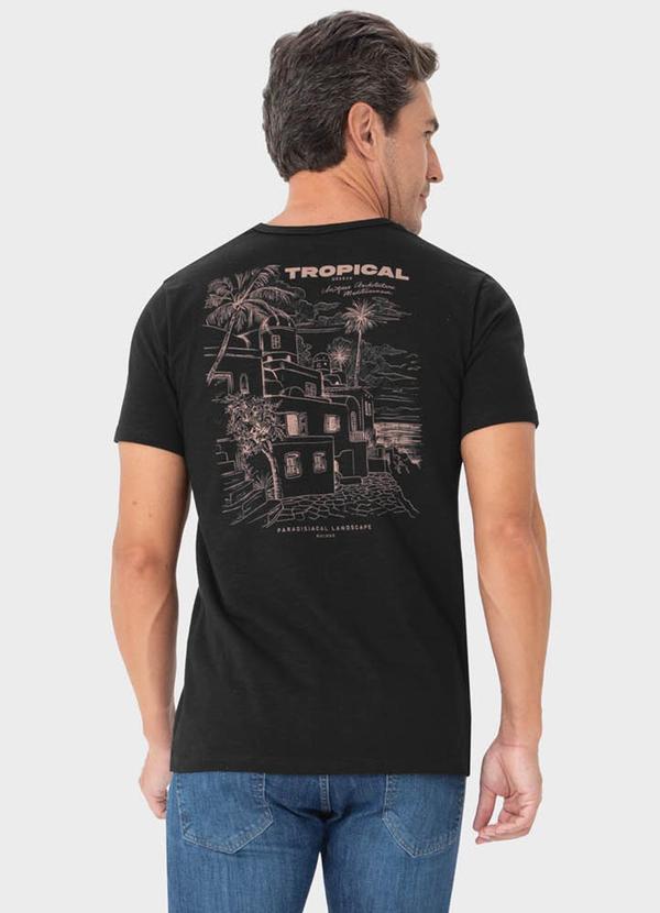 Malwee - Camiseta Preto Tradicional Tropical 2