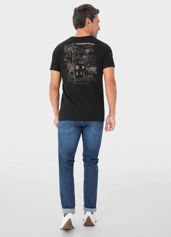 Malwee - Camiseta Preto Tradicional Tropical 4
