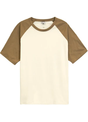 Malwee - Camiseta Raglan em Malha Off White - MALWEE