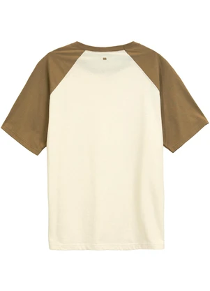 Malwee - Camiseta Raglan em Malha Off White - MALWEE
