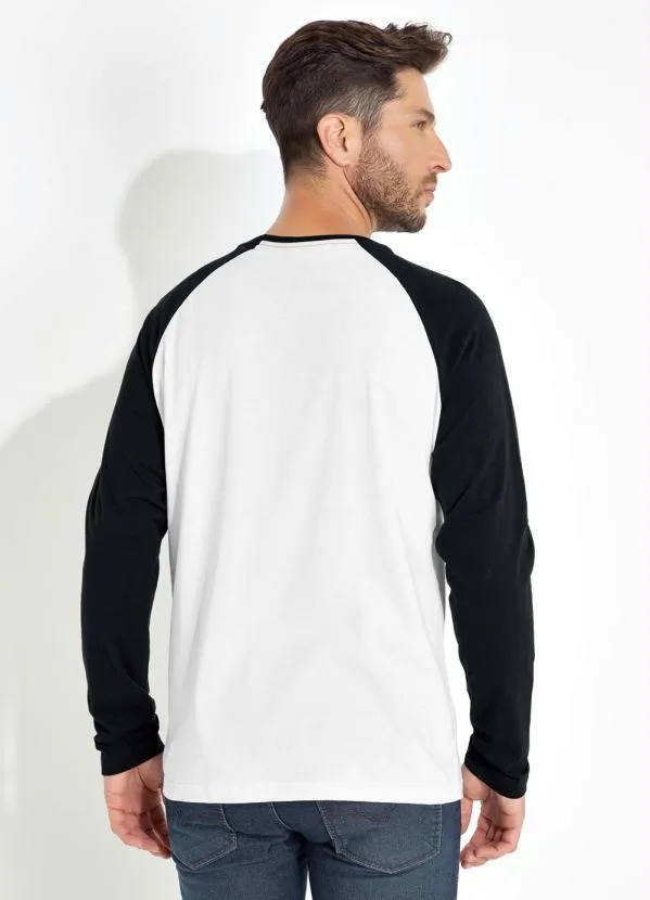 The Simpsons - Camiseta Raglan P&B com Estampa The Simpsons 2