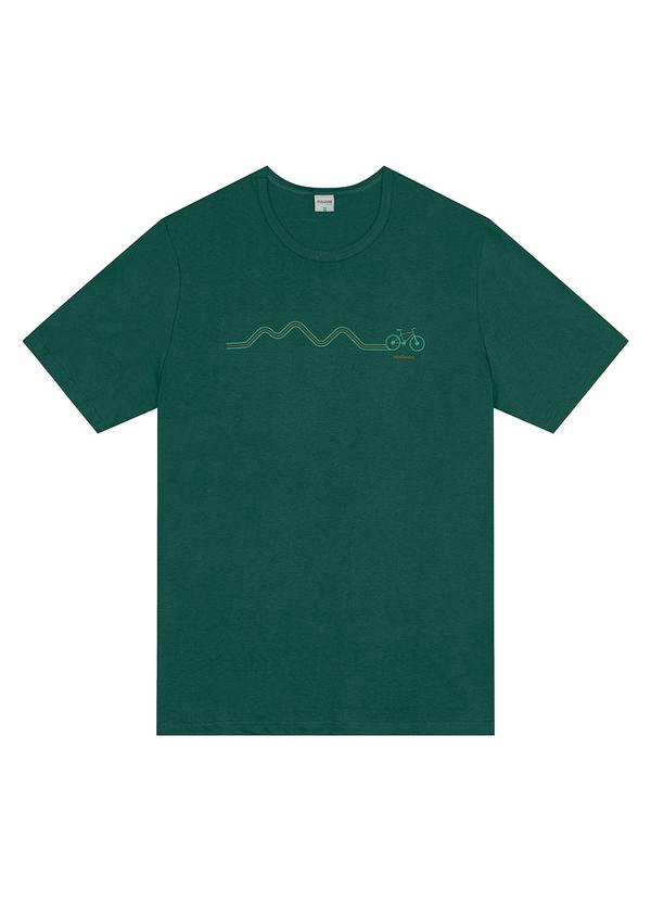 Malwee - Camiseta Regular Bike em Malha Plus Verde Esmeral 2