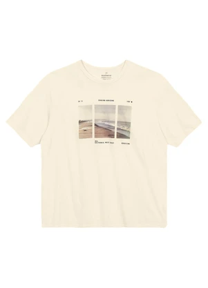 Malwee - Camiseta Regular Chasing Horizons Off White - MALWEE