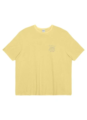 Malwee - Camiseta Regular Coastal Dreams Amarelo Manteiga - MALWEE