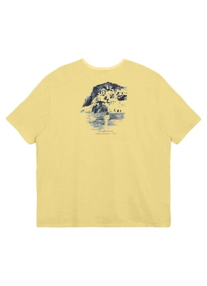 Malwee - Camiseta Regular Coastal Dreams Amarelo Manteiga - MALWEE