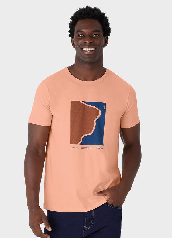 Malwee - Camiseta Regular Coastline Laranja