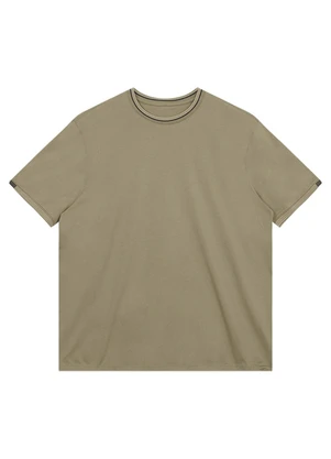 Malwee - Camiseta Regular em Meia Malha Verde Musgo - MALWEE