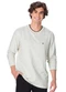Malwee - Camiseta Regular Rajado Cinza Chumbo - variação: Off White