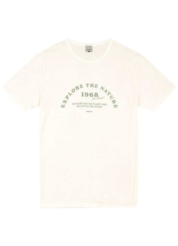 Malwee - Camiseta Regular Explore The Nature Off White 1