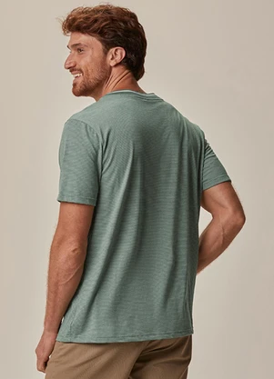 Malwee - Camiseta Regular Fio a Fio Verde Musgo - MALWEE