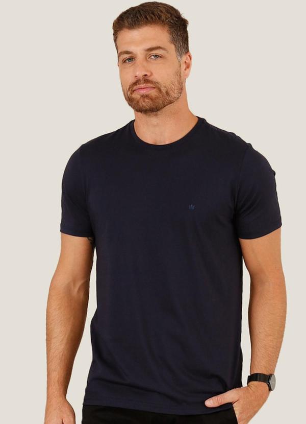 Seeder - Camiseta Regular Fit Malha Pima Azul