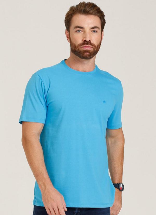 Seeder - Camiseta Regular Fit Malha Pima Azul