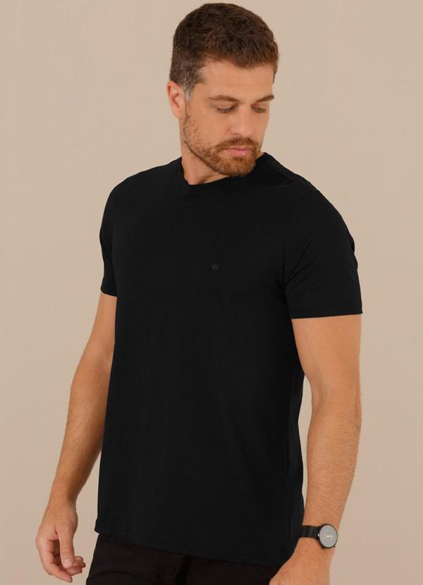 Seeder - Camiseta Regular Fit Malha Pima Preto