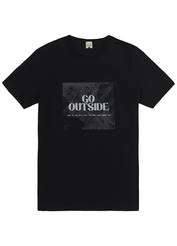 Malwee - Camiseta Regular Go Outside Preto