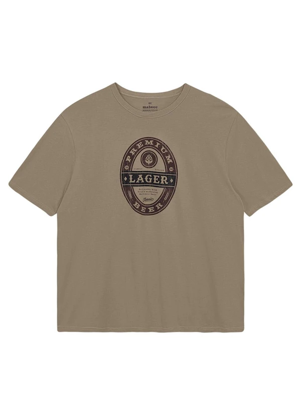 Malwee - Camiseta Regular Lager Taupe