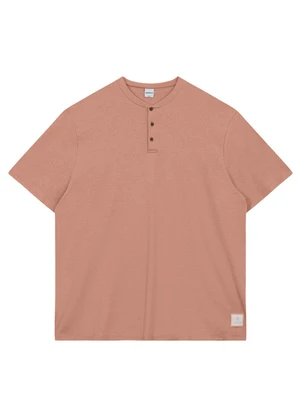 Malwee - Camiseta Regular Linho Rosê - MALWEE