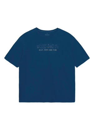 Malwee - Camiseta Regular Malt, Hops And Time Azul Escuro - MALWEE