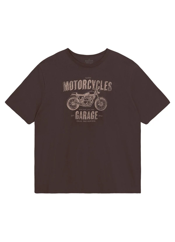 Malwee - Camiseta Regular Motorcycle Garage Café