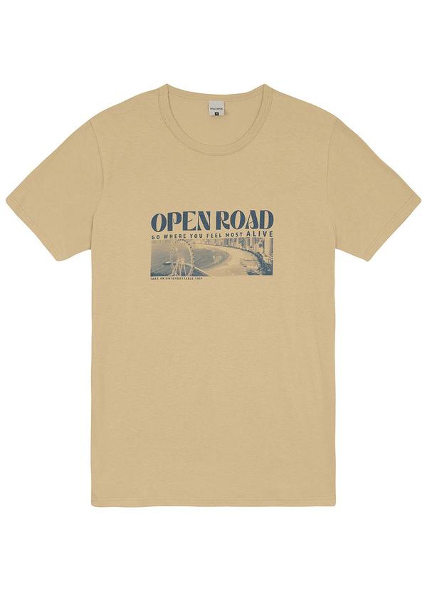 Malwee - Camiseta Regular Open Road Areia