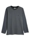 Malwee - Camiseta Regular Rajado Cinza Chumbo - variação: Cinza Chumbo