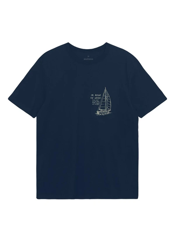 Malwee - Camiseta Regular Sail Beyond The Azul Marinho