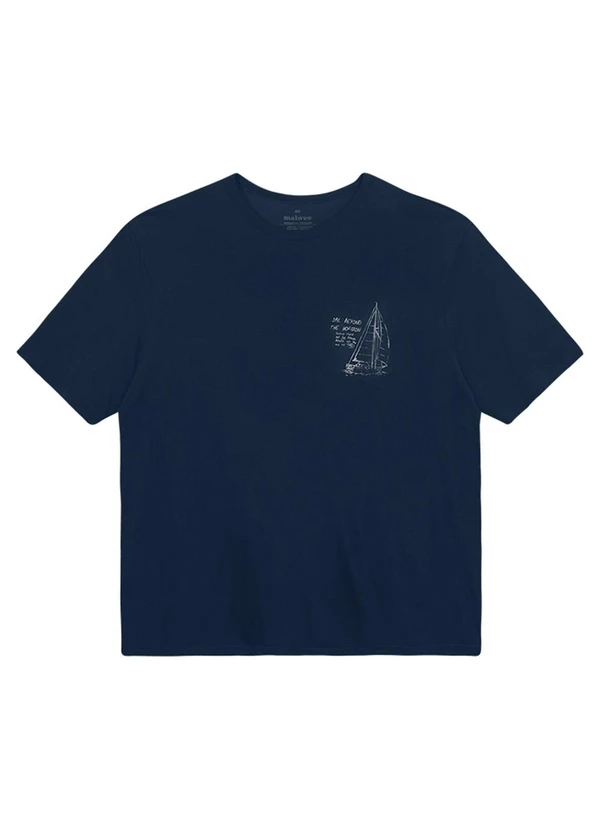Malwee - Camiseta Regular Sail Beyond The Azul Marinho