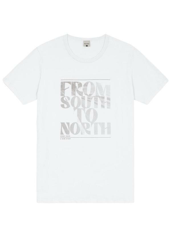 Malwee - Camiseta Regular South To North Branco